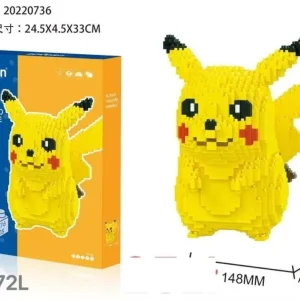 Dostępne od ręki Klocki Pikachu Lovesn 1476 el. Mikro klocki 24,5x16cm