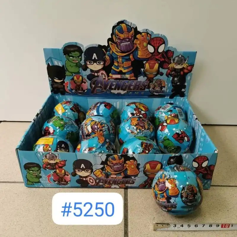 Bezpieczna płatność Kula Niespodzianka Avengers Marvel 7,5cm - Zestaw 24 szt.