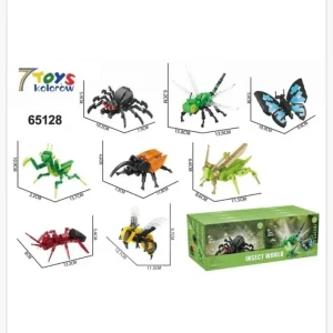 Łatwy zwrot Klocki Animal Insect World Owady 8szt - Zestaw Konstrukcyjny