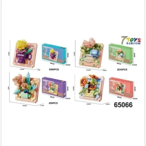 Dostępne od ręki Klocki Kwiaty Blossom Obrazy 3D Zestaw Konstrukcyjny 6 szt.