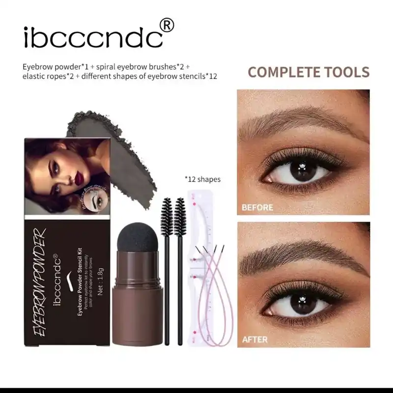 Kup online Zestaw do stylizacji brwi Eyebrow Shaper ibcccndc, 12 szablonów, 1.8g