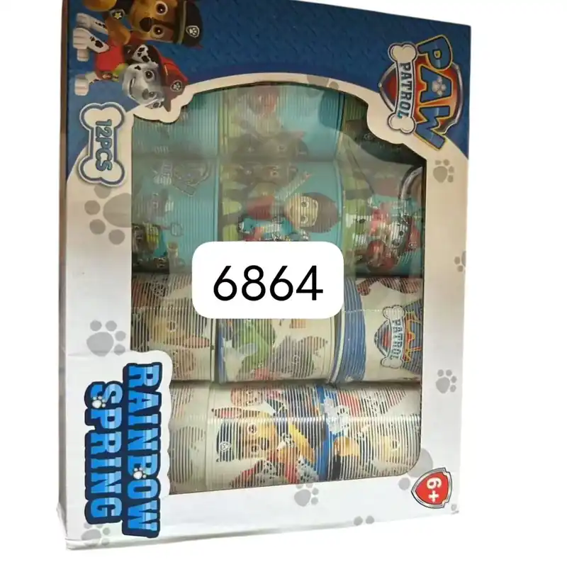 Sprężynki Paw Patrol Rainbow Spring - Zestaw 12 szt, kod 6864 Oferta czasowa