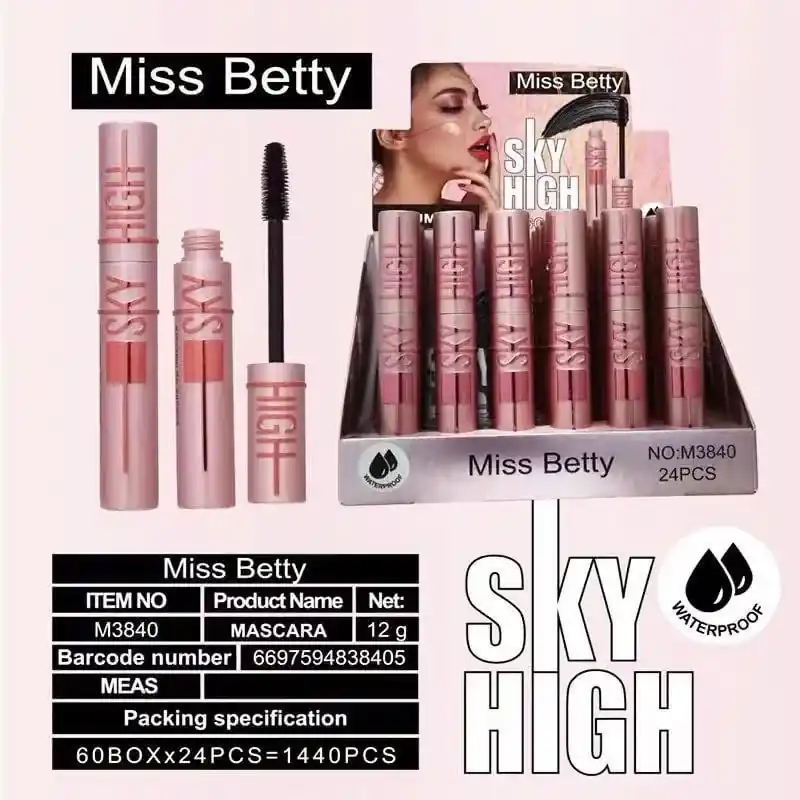 Taniej Maskara Sky High Miss Betty Wodoodporna 12g 24szt