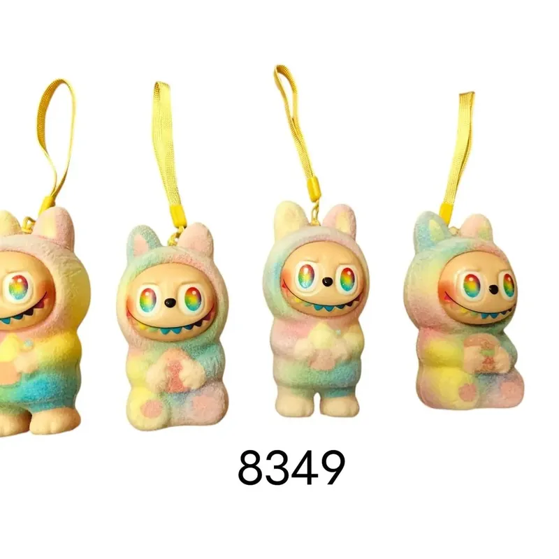 Brelok Squishy Labubu Tęczowy Gniotek Antystresowy 10 szt. Do wyczerpania zapasów