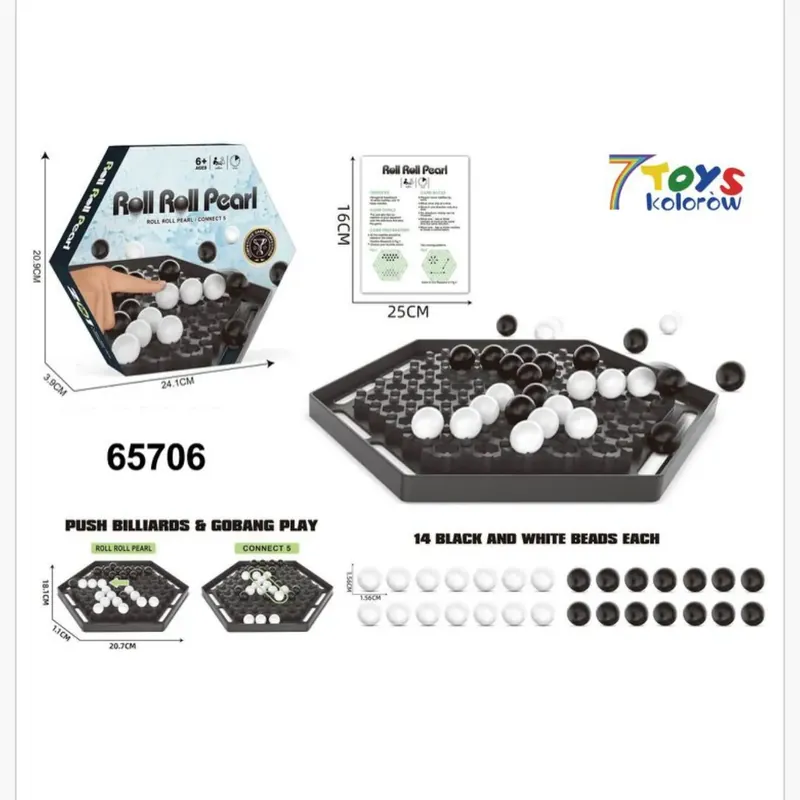 Gra Logiczna Roll Roll Pearl - Zestaw 12 szt. - Push Billiards Obniżka ceny