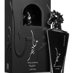 Taniej Perfumy Lattafa Maahir Black Edition 100ml z korkiem w kształcie konia