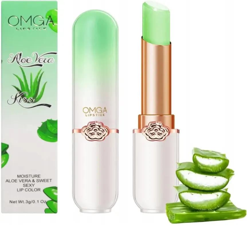 Wybór klientów OMGA Nawilżająca Pomadka Utleniająca Aloes 3g Aloe Vera Kiss