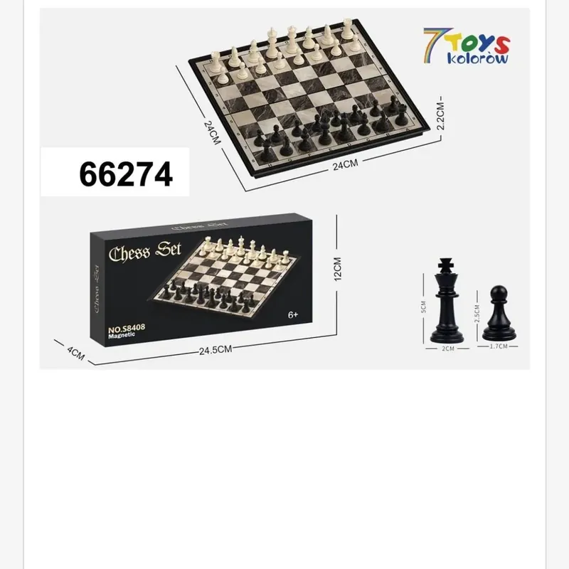 Bezpieczna płatność Szachy Magnetyczne Chess Set 24x24cm - Zestaw 12 szt.