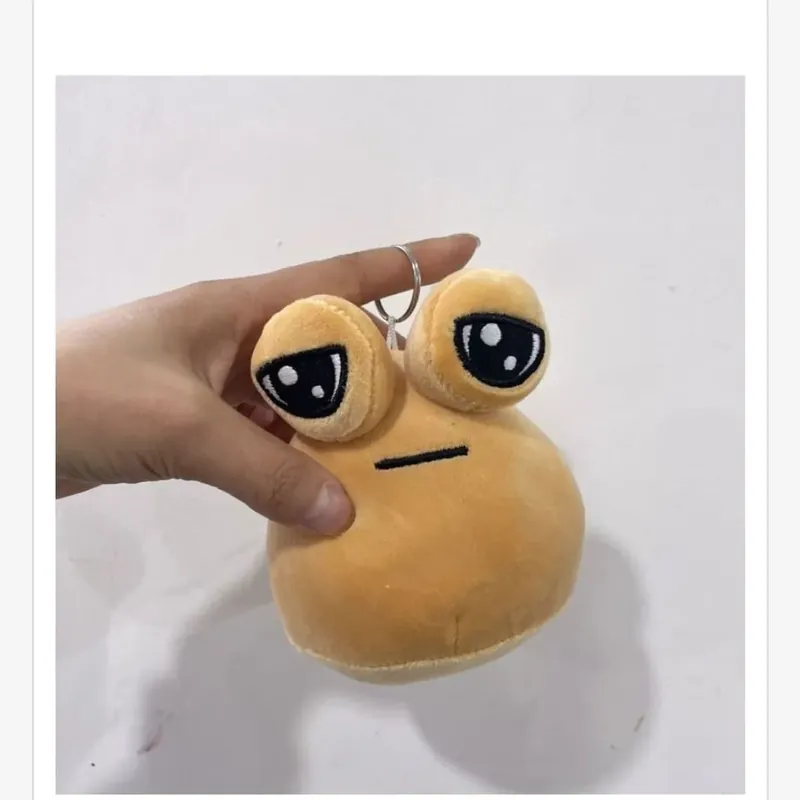 Maskotka Brelok Pluszowy Pou Beżowy - 12 szt. Bestseller