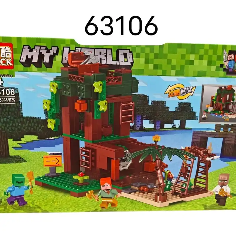 Ograniczona ilość Klocki My World 465PCS PRCK 63106 Domek na Drzewie
