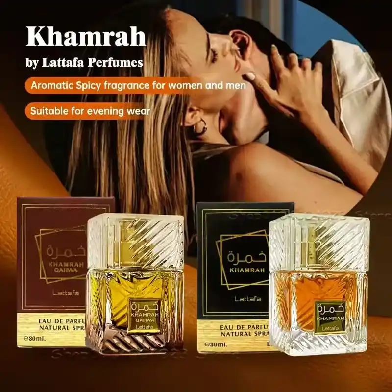 Dostępne od ręki Perfumy Lattafa Khamrah 30ml EDP Unisex Aromatic Spicy