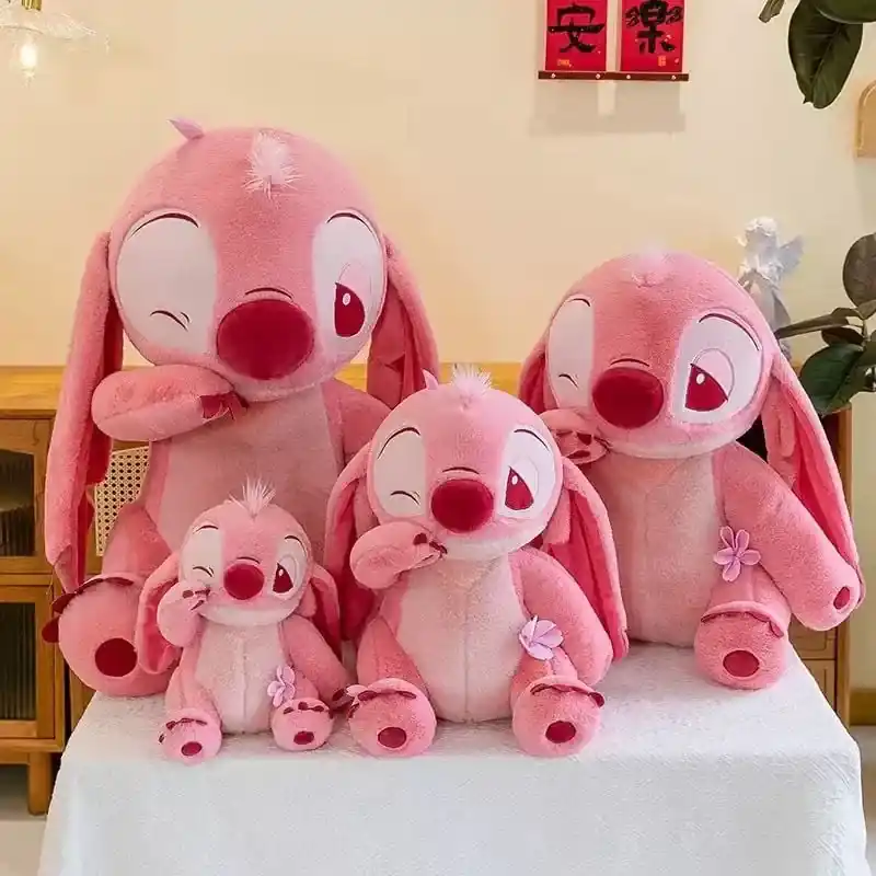 Maskotka Pluszowa Stitch Angel Różowa 45cm Mrugająca Ekspresowa dostawa