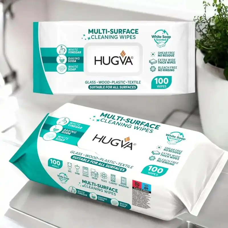 Chusteczki HUGVA Multi-Surface White Soap 100 szt. Ostatnia szansa