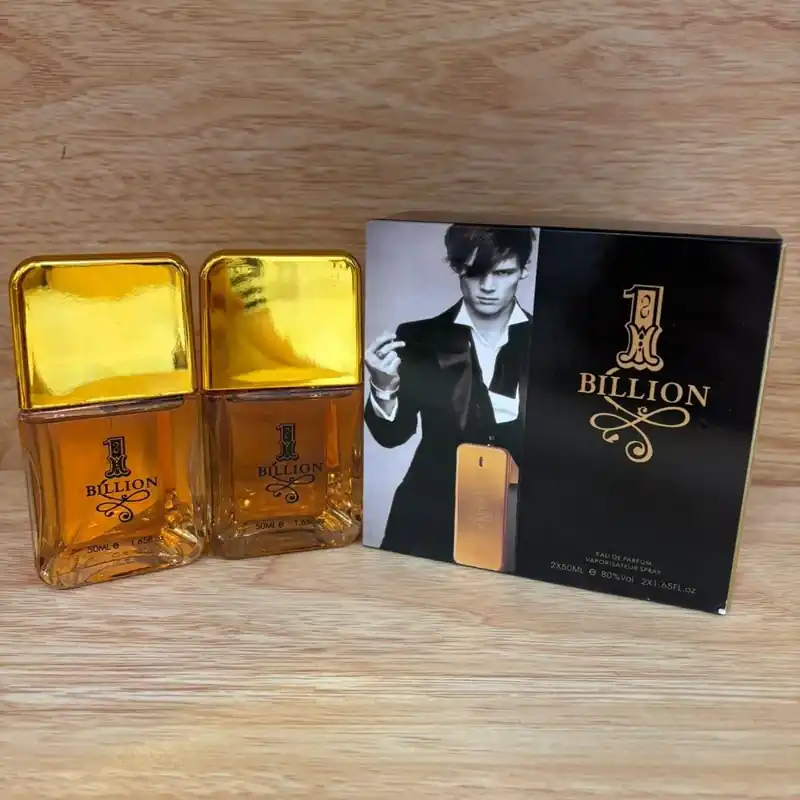 Zestaw Perfum Męskich One Billion 2x50ml Złoty Duopak Dostępne od ręki