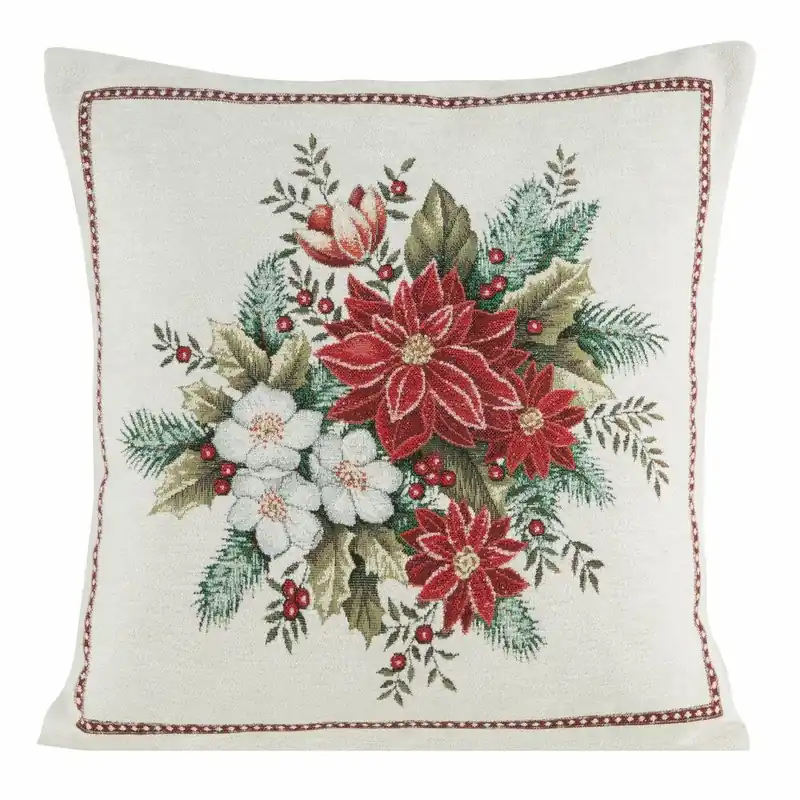 Poszewka świąteczna 481 45x45 cm kwiaty Wyjątkowa oferta