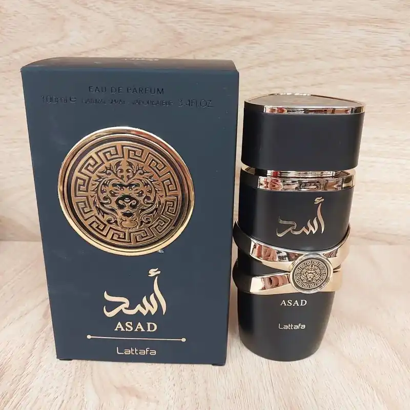 Sprawdź teraz Perfumy ASAD Lattafa 100ml - Woda Perfumowana Czarno-Złota