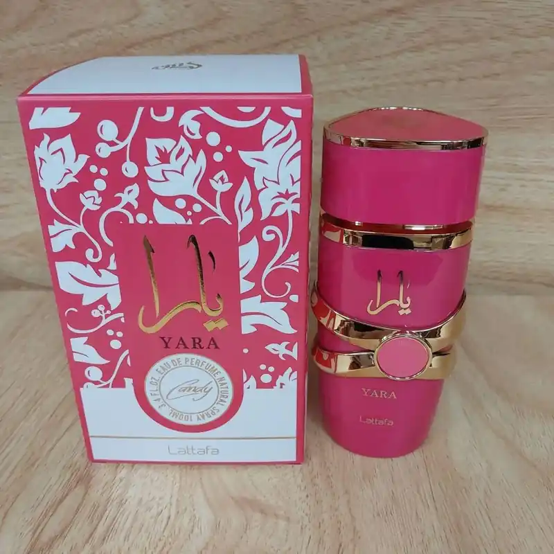 Perfumy Yara Lattafa 100ml Różowy Flakon Złote Zdobienia Wyjątkowa oferta