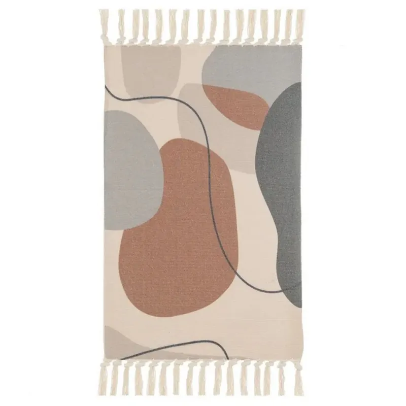 Dywanik z frędzlami geometryczny design 50x80 cm Najlepsza cena
