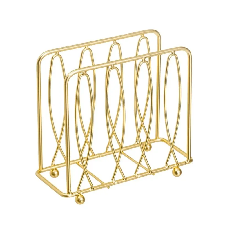 Szybka dostawa Serwetnik metalowy złoty 15x6,50x h13 cm