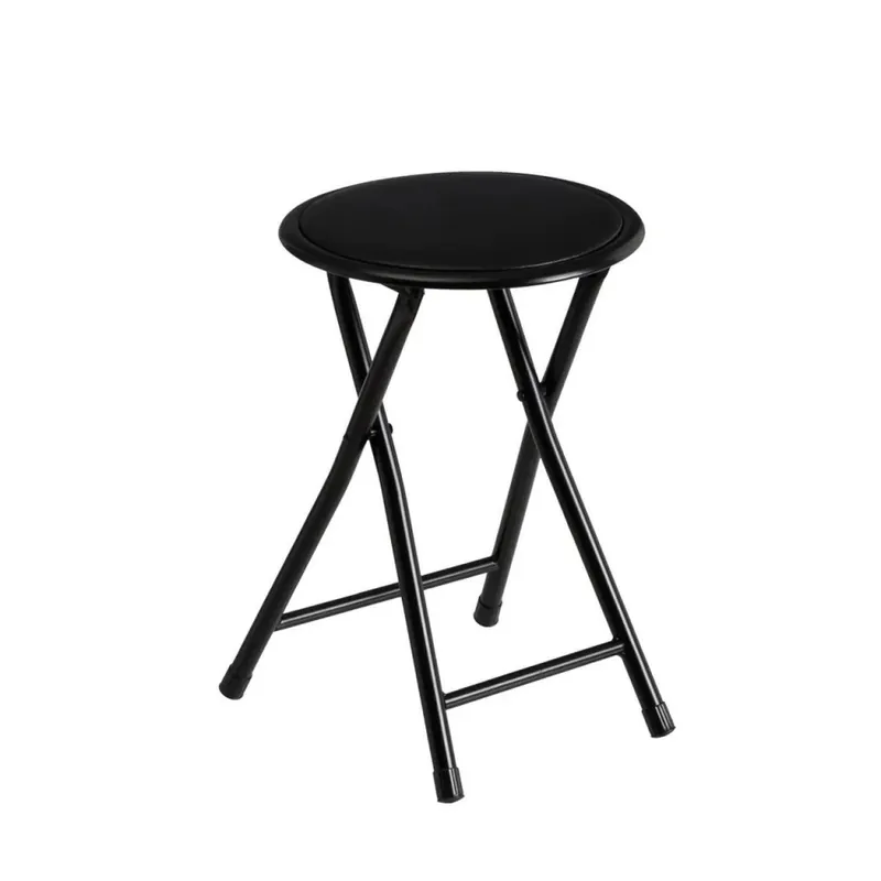 Taboret składany czarny 30x h45 cm Bezpieczne zakupy