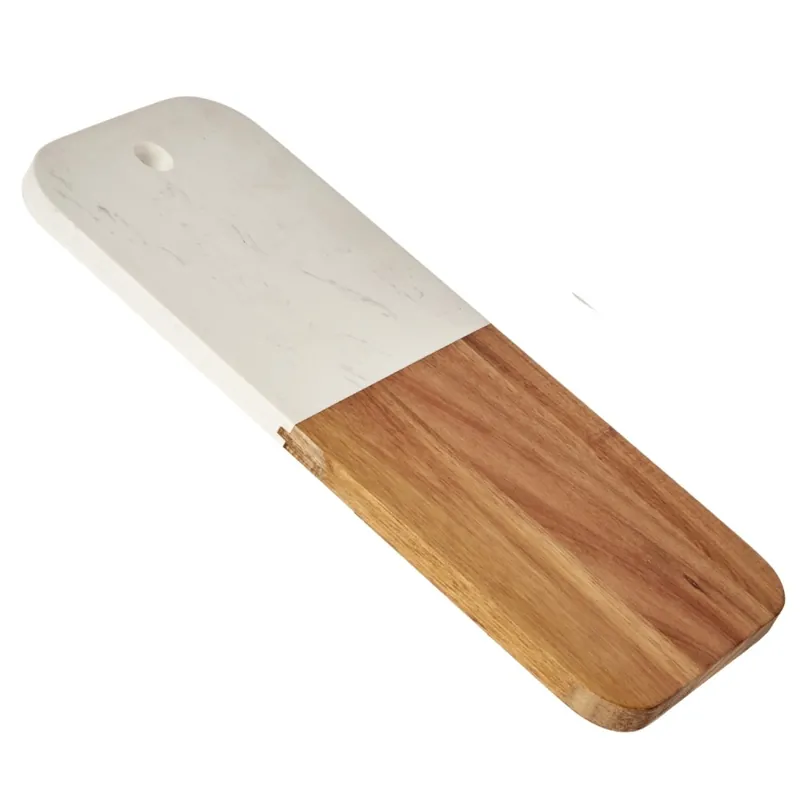 Hit cenowy Deska do krojenia z białym marmurem 38x18 cm