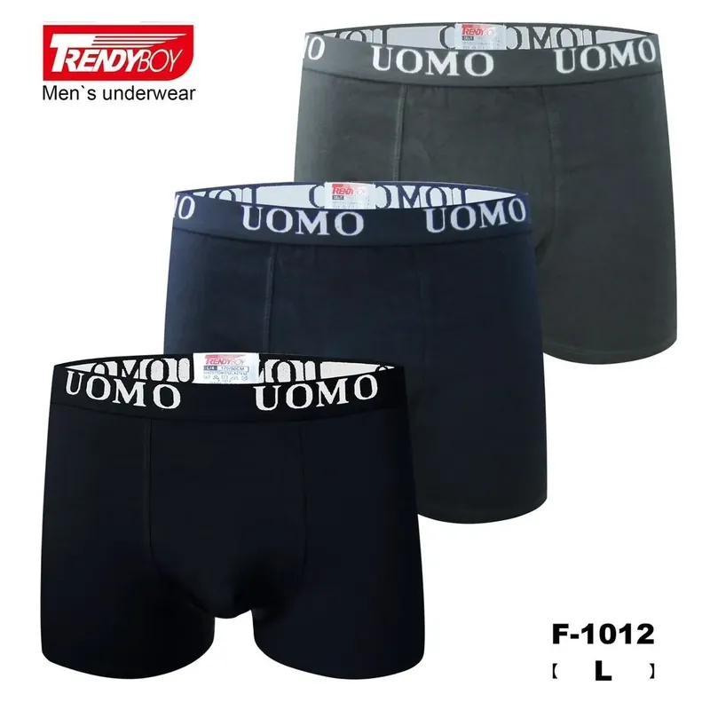 Kup online Bokserki męskie TRENDYBOY UOMO bawełniane, L, 12 szt.