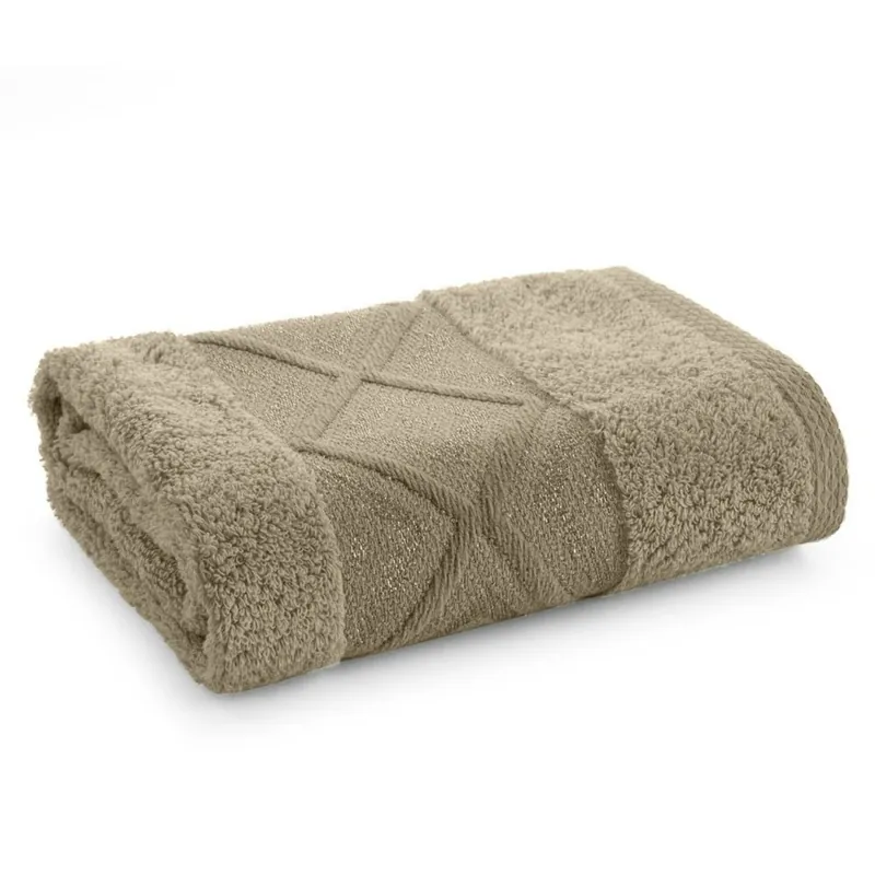 Cena promocyjna Ręcznik z błyszczącą nicią AZARI 70x140 beż