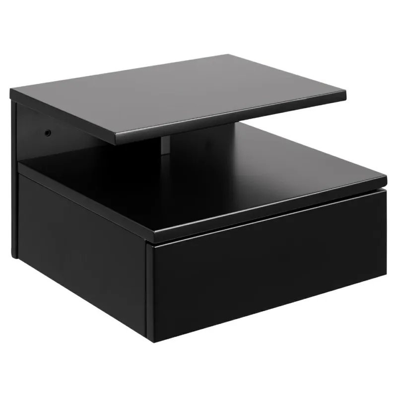 Oferta czasowa Szafka nocna ścienna Ashlane czarna