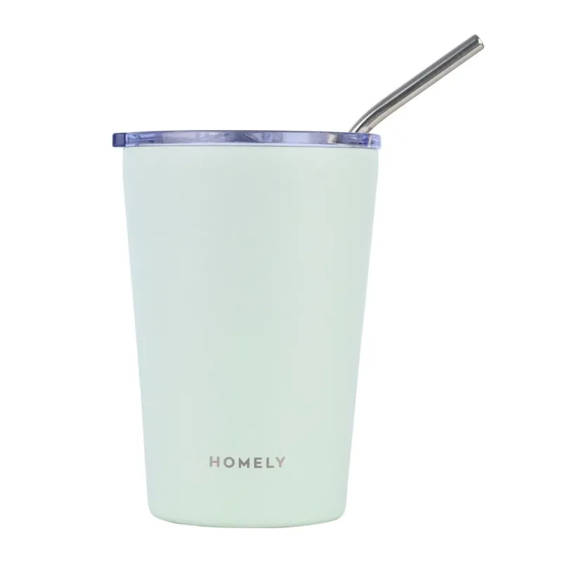 Kubek termiczny ze słomką 400 ml Seafoam Nowy