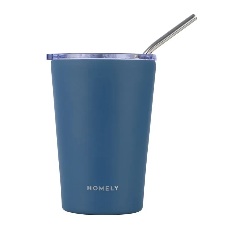 Oferta czasowa Kubek termiczny ze słomką 400 ml Indigo Blue
