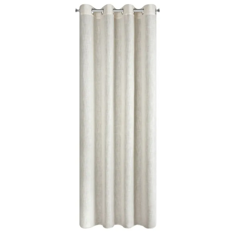 Zasłona gotowa ELINA 140x250 cm naturalna z lnem Darmowy zwrot