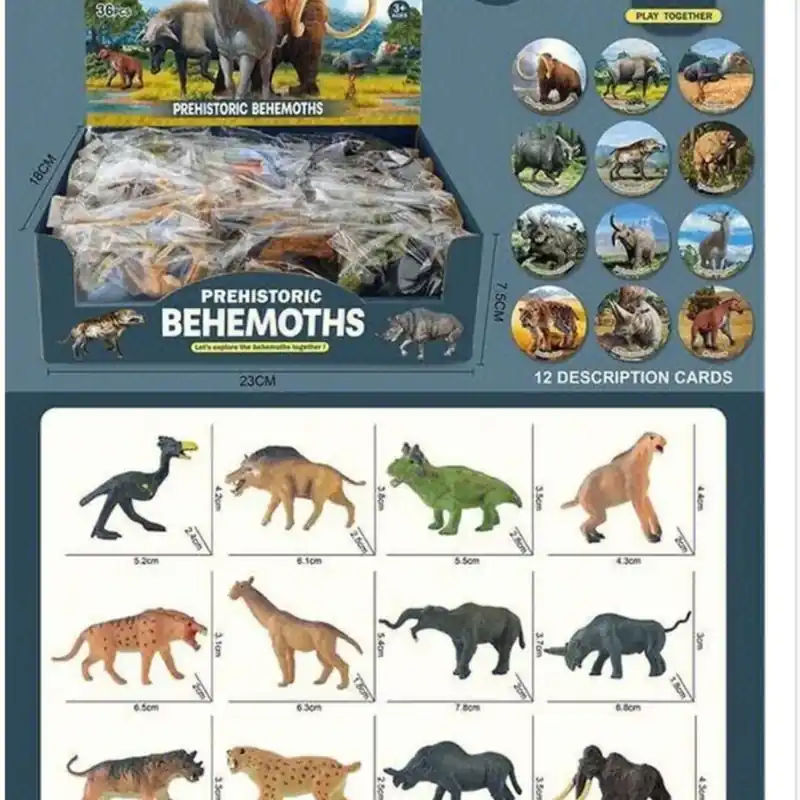 Figurki Prehistoric Behemoths 36szt 7TOYS Promocja
