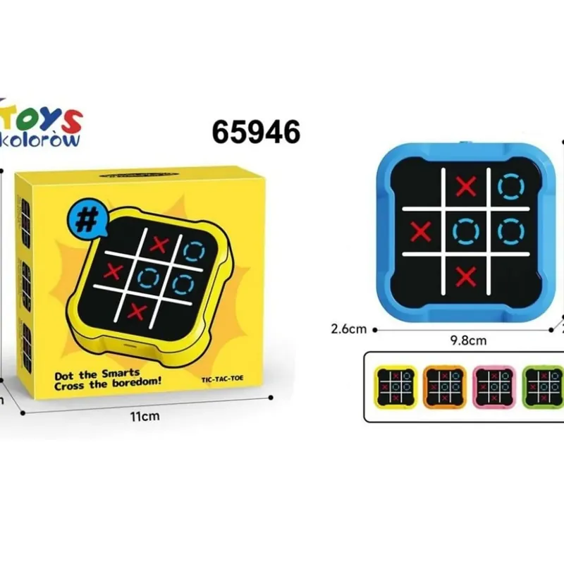 Darmowy zwrot Zabawki Tic Tac Toe Kółko i Krzyżyk 9.8cm Gra Logiczna 6 szt.