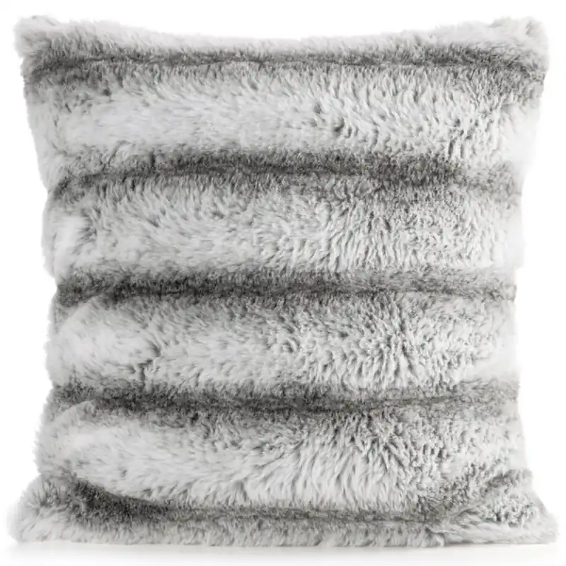 Poszewka futrzana LUCY stalowa 45x45 cm Oferta czasowa