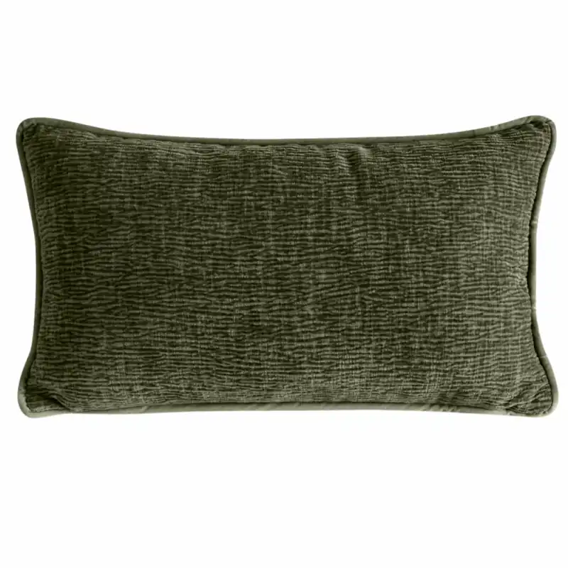 Poszewka szenilowa ROSI/01 oliwkowa 30x50 cm Wyjątkowa oferta