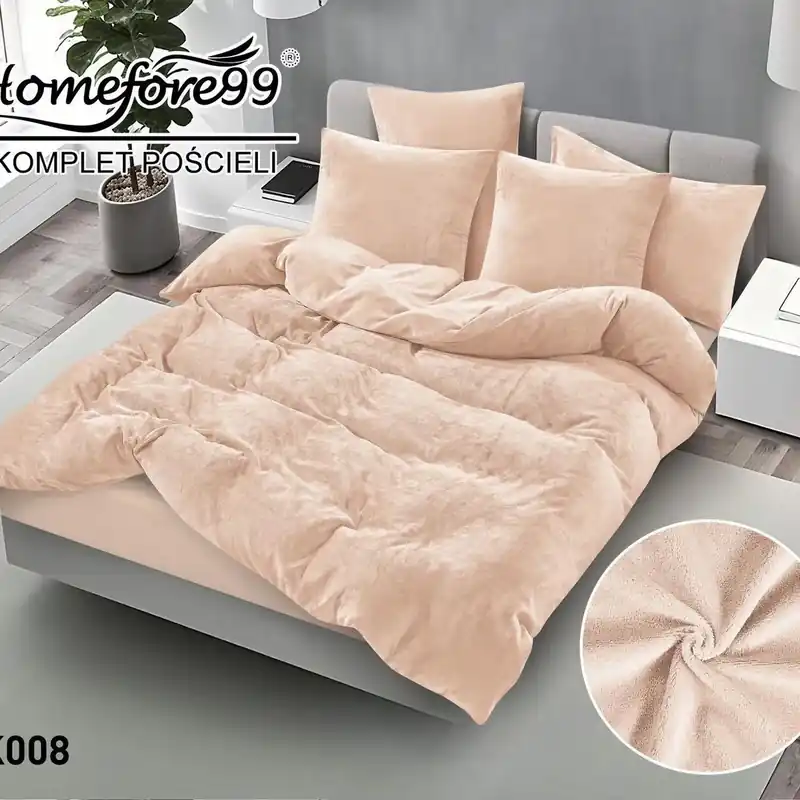 Obniżka ceny Komplet pościeli 3-częściowy 200x220 cm beżowy Homefore99
