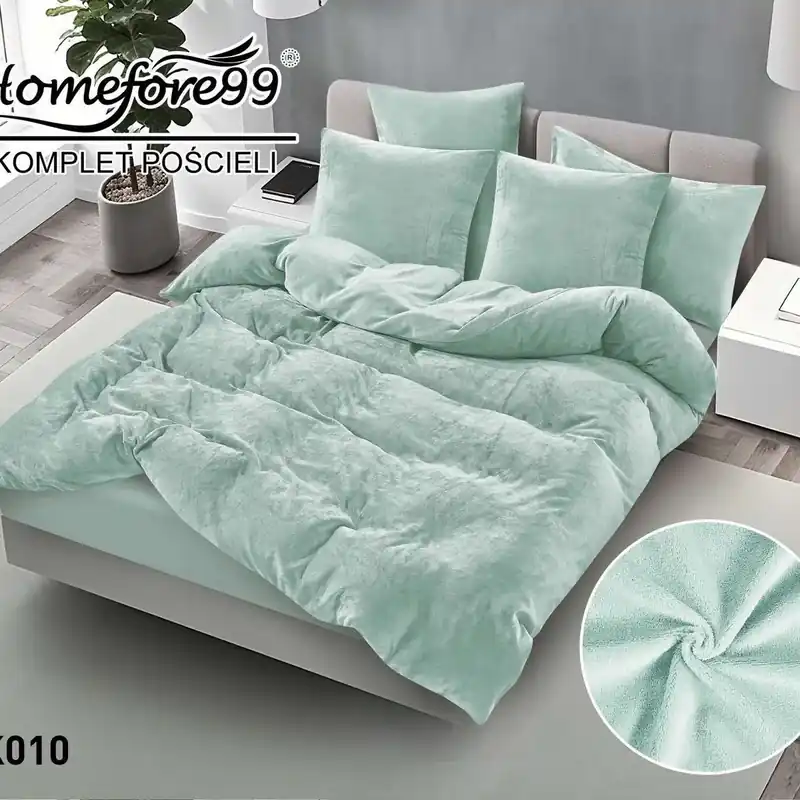 Wysoka jakość Komplet pościeli 3-częściowy 200x220 cm Homefore99 K010 miętowy