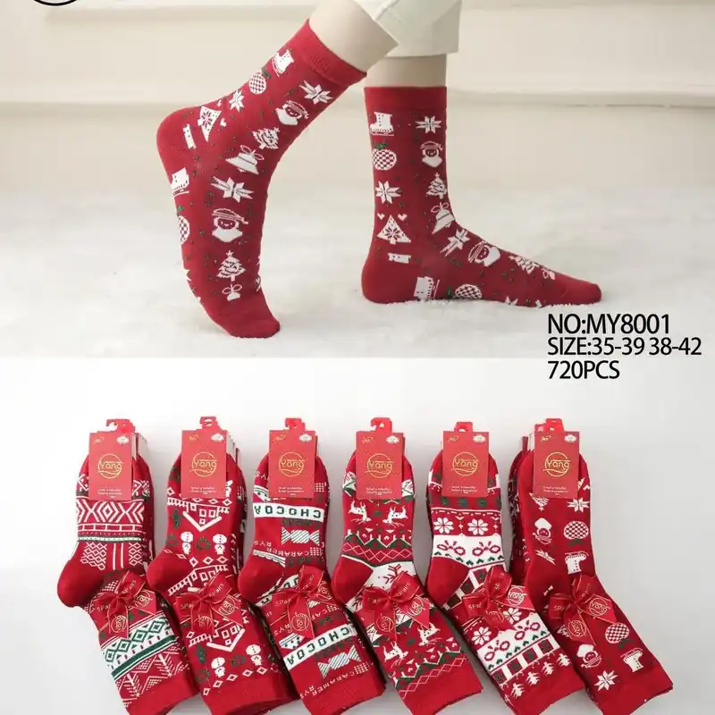 Dodaj do koszyka Skarpety damskie świąteczne wzór Size 35-38
