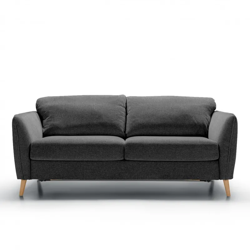 Ekspresowa dostawa Sofa Z Funkcją Spania Lucy 3 Osobowa Czarny Melanż Sits