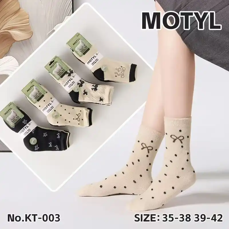 Darmowy zwrot Skarpety damskie Mototyl rozmiar 35-38-39-42 NO.KT-003