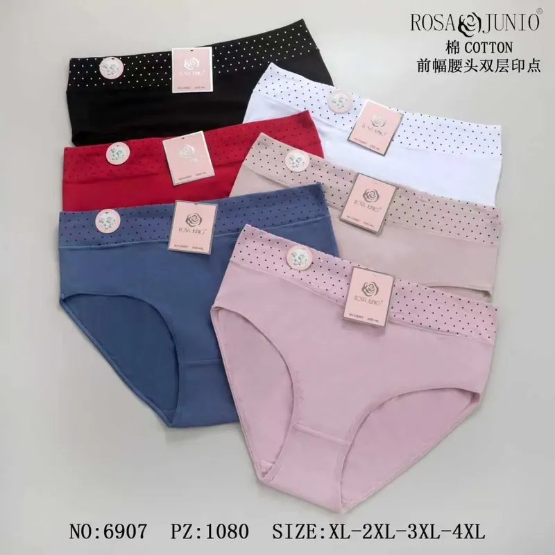 Hit sprzedaży Majtki damskie Rosa & Juno bawełniane XL-5XL 6 kolorów