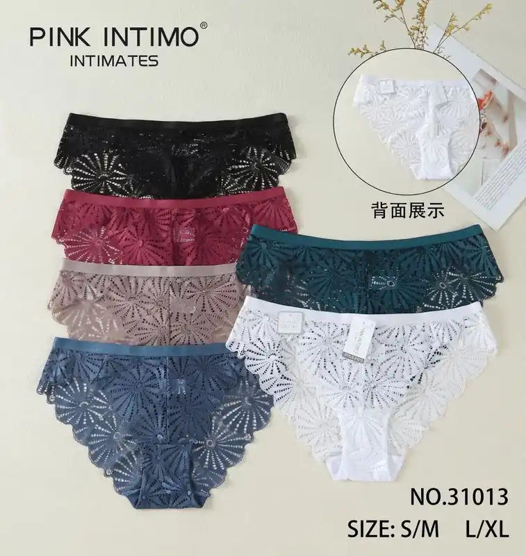 Zniżka Majtki damskie Pink Intimimo koronka NO.31013 S/M L/XL