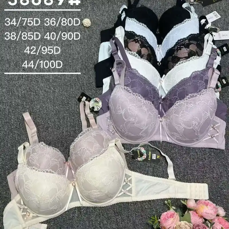 Biustonosze damskie koronkowe 34/75D-44/100D różne kolory Promocja