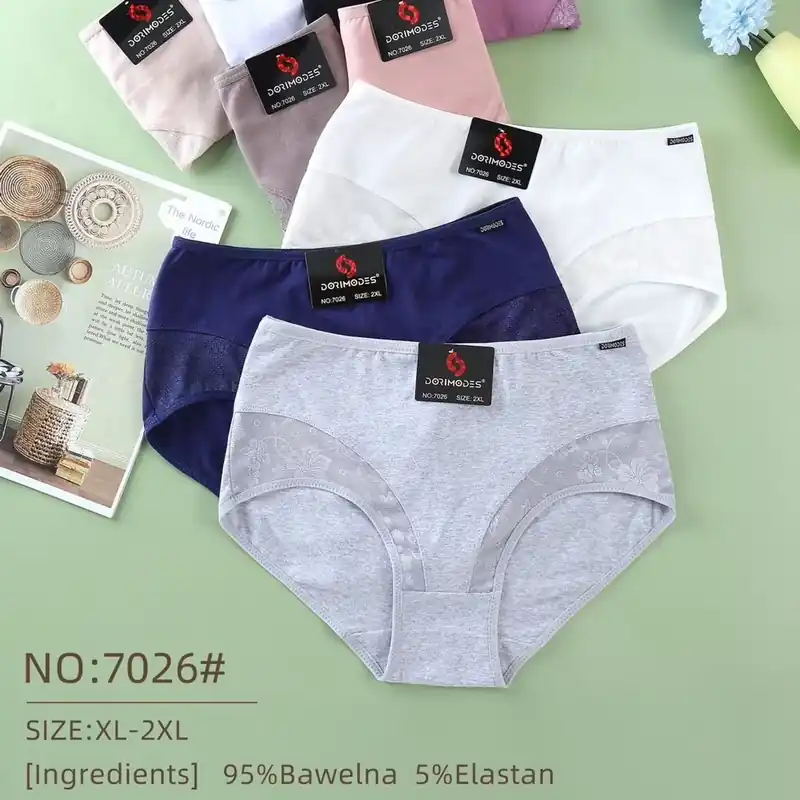 Nowość Majtki damskie Dormimodes NO:7026 S-XXL 95% bawełna