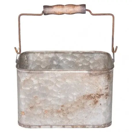 Metalowy Pojemnik Vintage z Rączką B Clayre & Eef Oferta limitowana