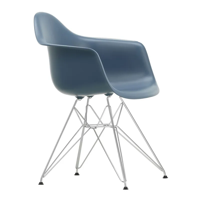 Bestseller Krzesło Eames Plastic Chairs Re Dar Niebieskie - Chromowana Podstawa Vitra