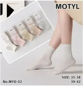 Wyjątkowa oferta Skarpetki Damskie Motylkowe Size 35-42, 40 szt