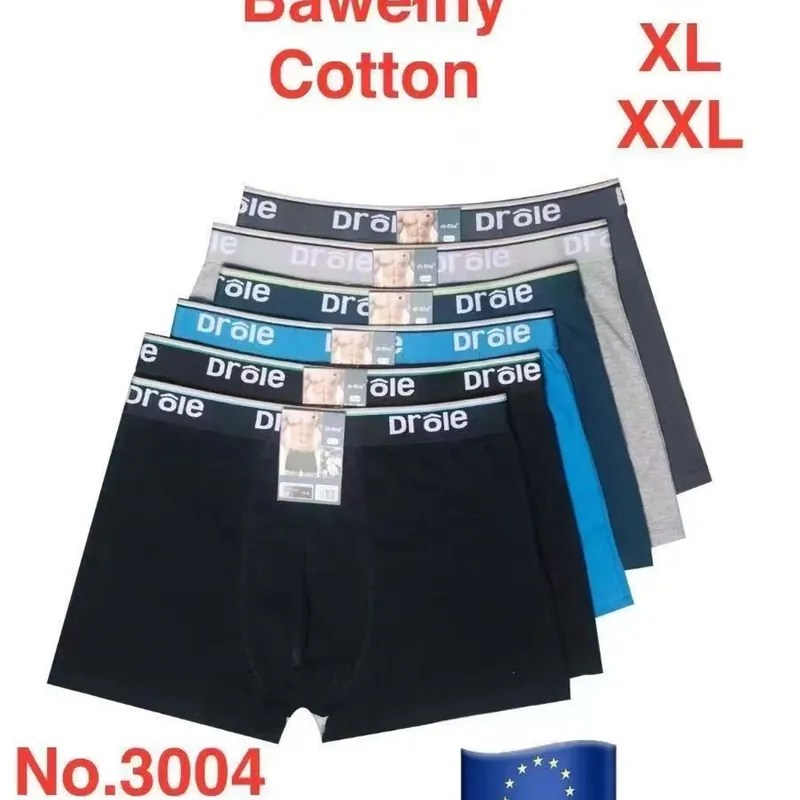 Bokserki męskie bawełniane Drôle, 5 szt. M-XXL, No.3004 Ekspresowa dostawa