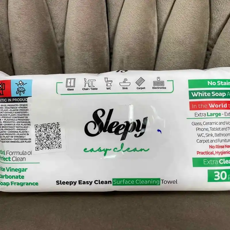 Tani Chusteczki Sleepy Easy Clean do czyszczenia powierzchni 30 szt