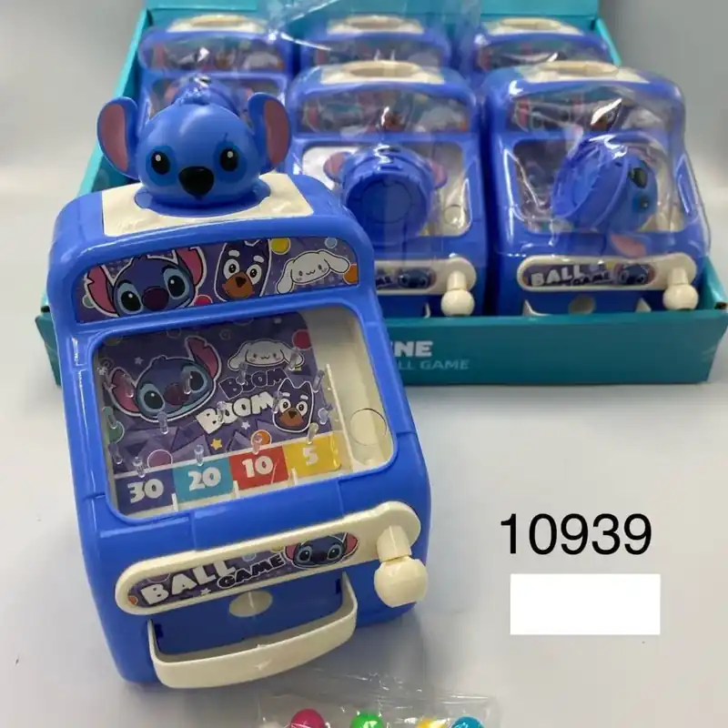 Ekspresowa dostawa Mini Pinball Machine Ball Game niebieski z myszką